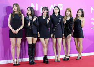 Apink at the Melon Music Awards 2018 red carpet