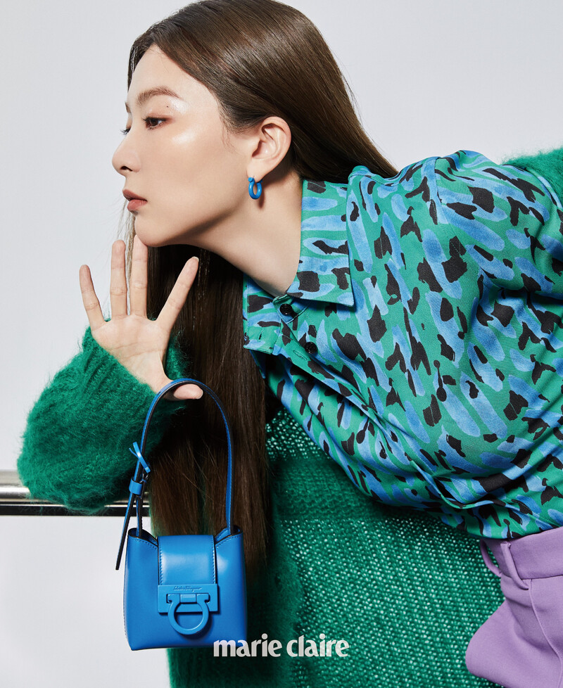 Red Velvet Seulgi for Marie Claire Korea Magazine October 2021 Issue x Salvatore Ferragamo 2021 FW documents 2