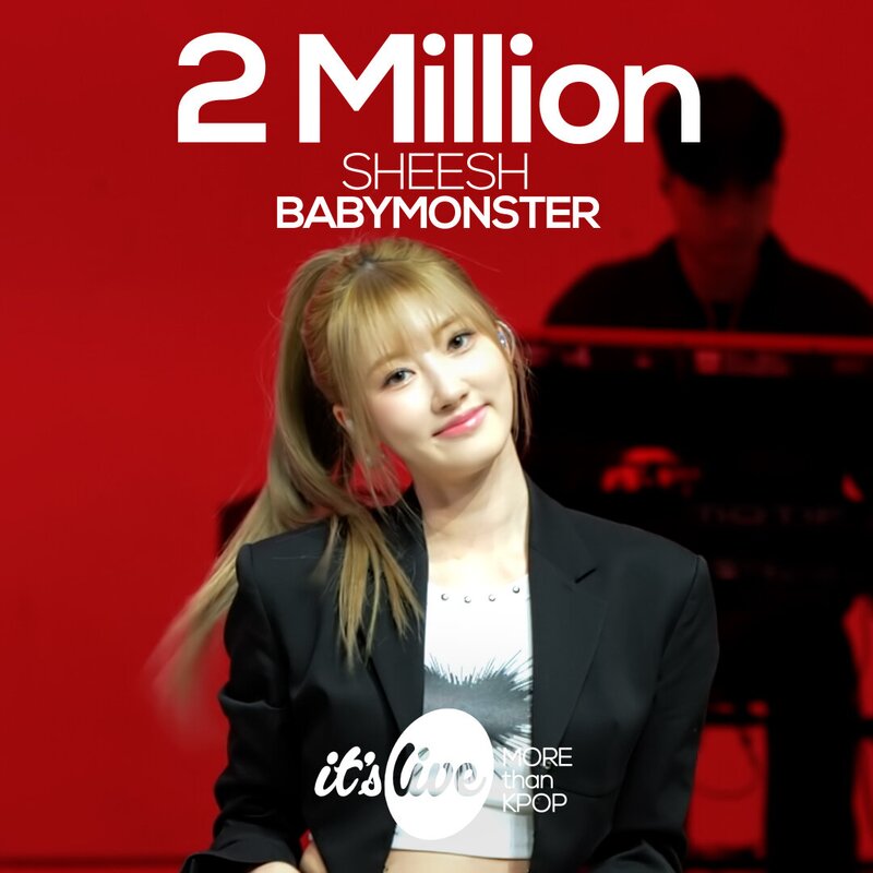 240412 it's LIVE TWITTER UPDATE WITH RAMI - BABYMONSTER "SHEESH"  2 Million Views documents 1
