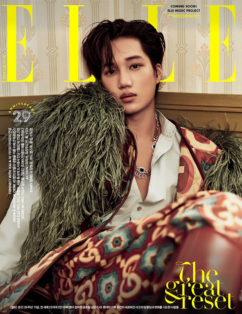 K-pop star KAI Models Key Looks from GUCCI ARIA Collection