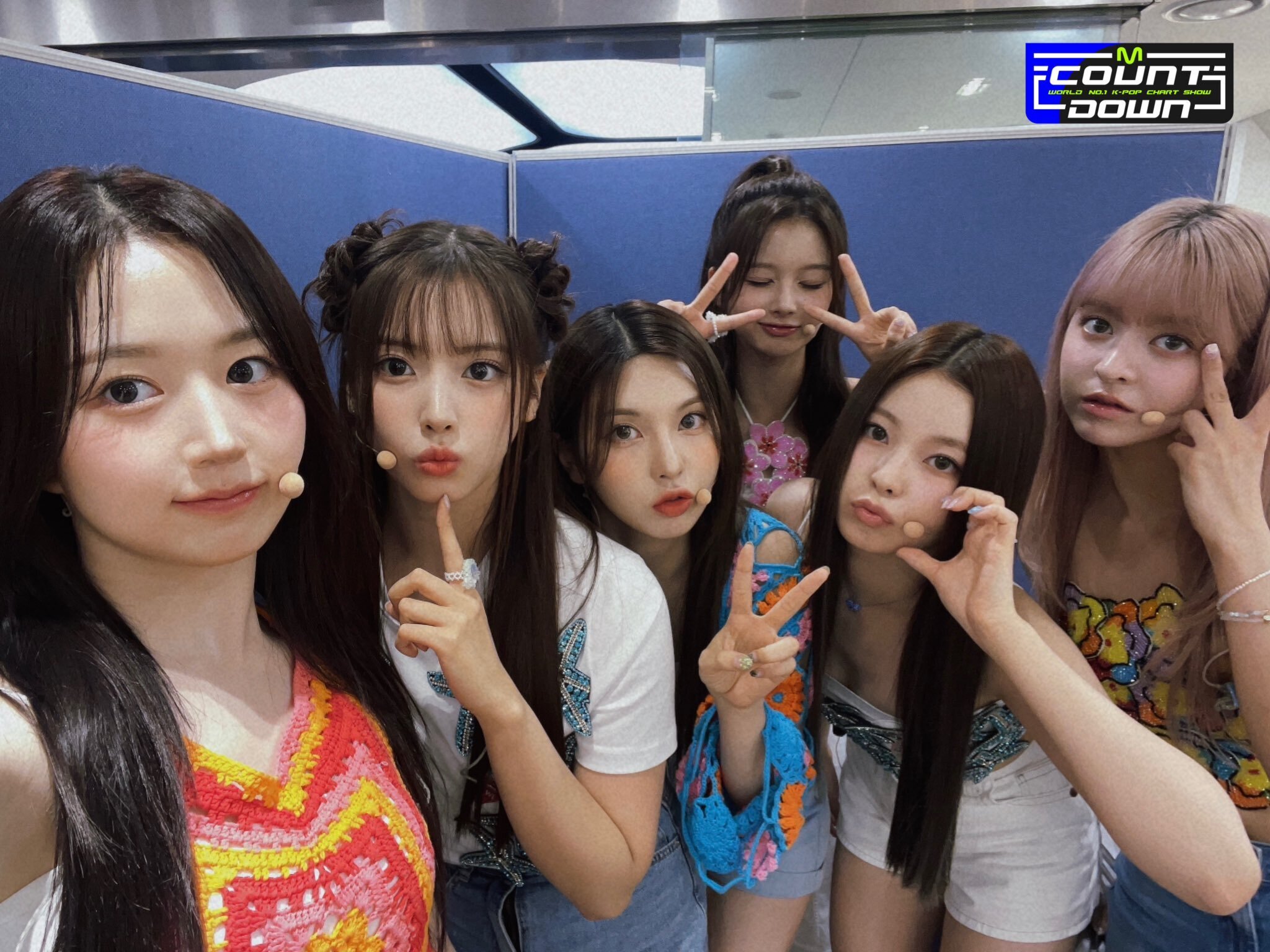230727 - M COUNTDOWN Twitter Update with NMIXX | kpopping