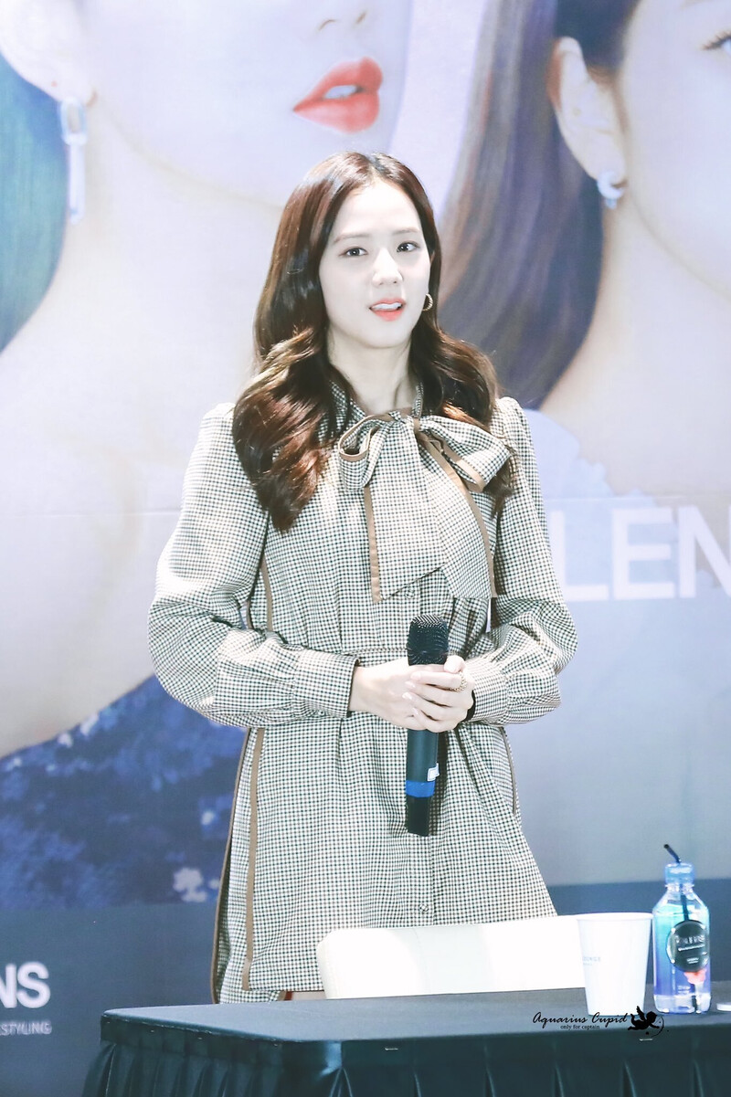 191012 BLACKPINK Jisoo - OLENS Fansign documents 3