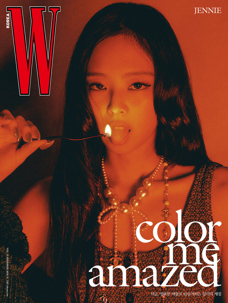 JENNIE for W Korea November 2024 Issue documents 1