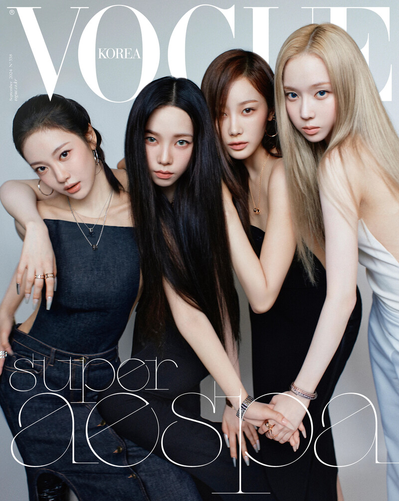 aespa for Vogue Korea September 2024 Issue documents 1