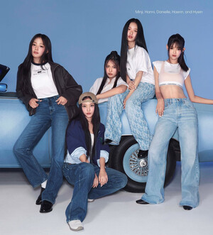 Minji, Hanni, Danielle, Haerin and Hyein for Calvin Klein