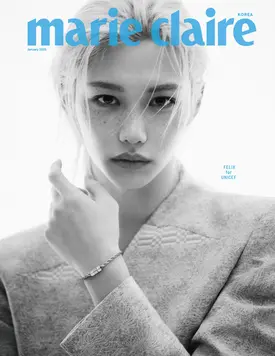 STRAY KIDS FELIX for MARIE CLAIRE Korea x UNICEF ' For Every Child' Campaign January Digital Issue 2025