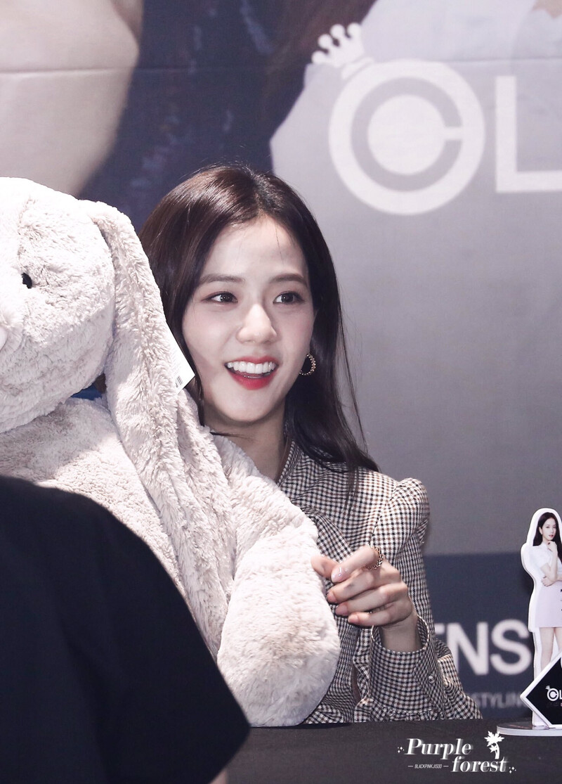 191012 BLACKPINK Jisoo - OLENS Fansign documents 2