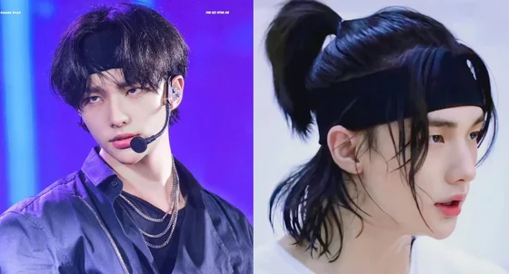 "Hyunjin Becomes Legendary When He Wears Headband" — A Compilation of Stray Kids Hyunjin's 'Headband Photos' Become a Hot Topic Among Korean Netizens