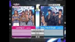 [Music Bank K-Chart] 2nd week of July & SISTAR - Loving U (2012.07.13)