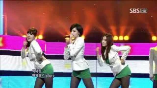 SeeYa, Davichi, T-Ara - Wonder women @ SBS Inkigayo 인기가요 100207