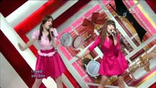 Sistar - Shady Girl (씨스타 - 가식걸) @ SBS Inkigayo 인기가요 100829