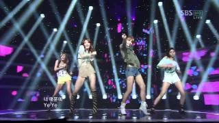 [SBS] 인기가요 A.S RED : 밤하늘에 (inkigayo 110731)