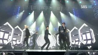 B2ST - Bad girl + Mistery Remix ver @ SBS Inkigayo 인기가요 100131