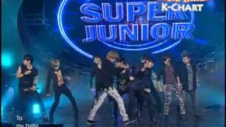 [K-Chart] 4. [▼3] Bonamana - Super Junior (2010.6.11 / Music Bank Live)